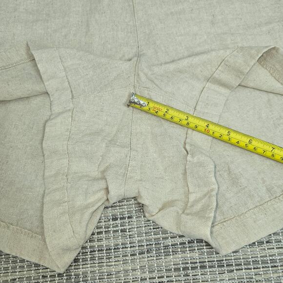 Old Navy Linen Shorts Womens Plus Size 4X Beige High Rise Pockets Stretchy NEW - Picture 7 of 10
